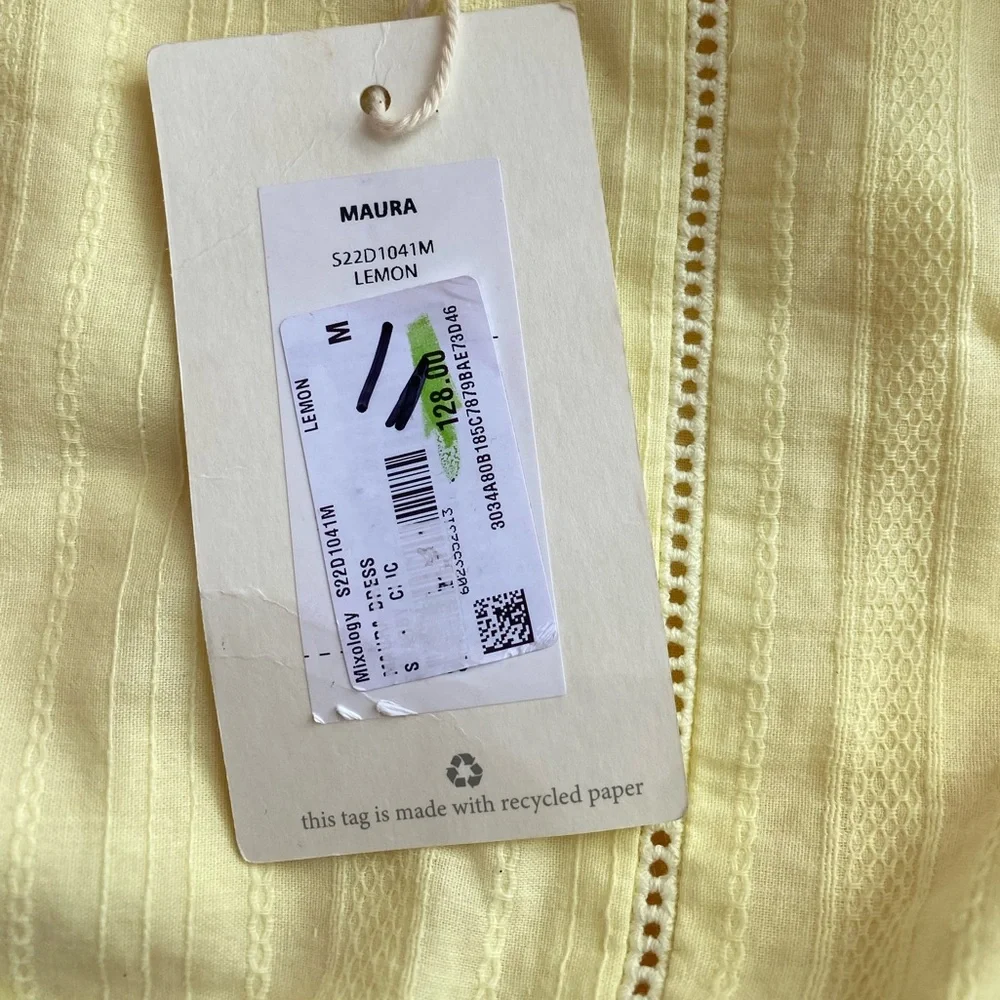 Shabby Chic Maura Dress yellow size M NWT - Picture 10 of 15